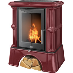 Kachlová kamna ABX Bavaria exklusive kachlový sokl, Bordo